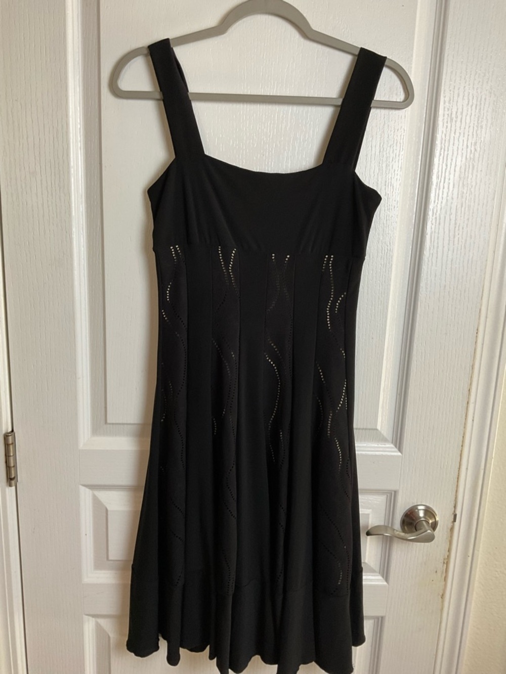 Sharag Max Black Fit & Flare Mini Dress Sleeveless Size S - Picture 2 of 9
